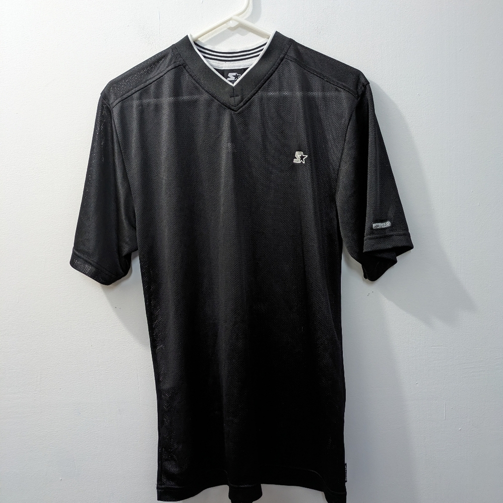 Starter Mesh Shirt Jersey Black Vintage 1990's Men’s Small